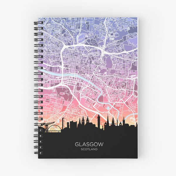 Item preview, Glasgow Skyline Map designed and sold by ArtPrints.