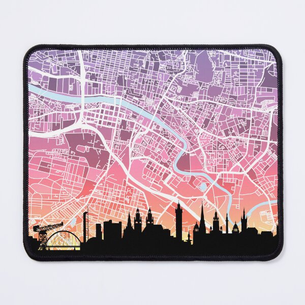 Item preview, Glasgow Skyline Map designed and sold by ArtPrints.