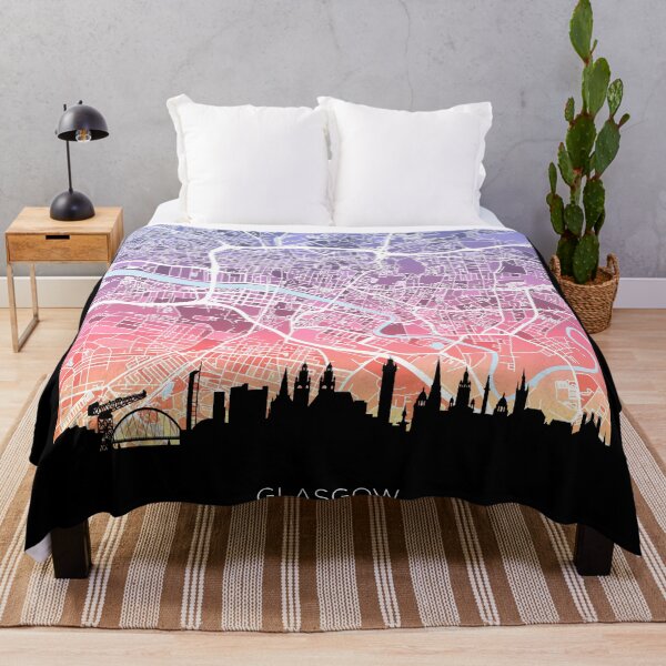 Item preview, Glasgow Skyline Map designed and sold by ArtPrints.