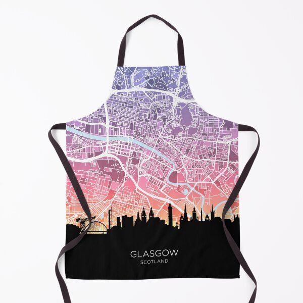 Item preview, Glasgow Skyline Map designed and sold by ArtPrints.