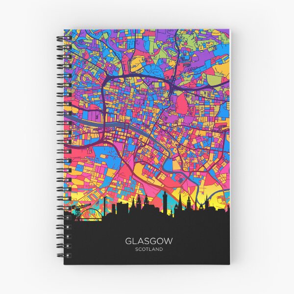 Item preview, Glasgow Skyline Map designed and sold by ArtPrints.