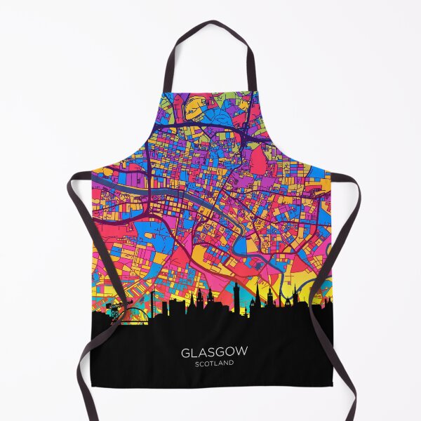 Item preview, Glasgow Skyline Map designed and sold by ArtPrints.