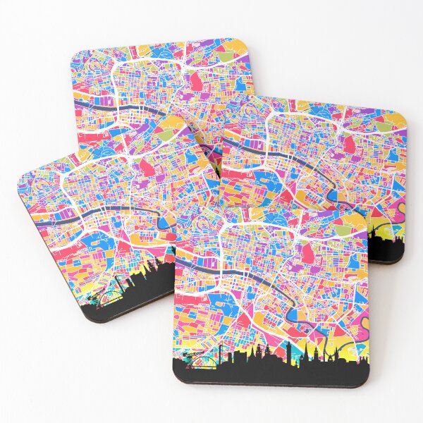 Item preview, Glasgow Skyline Map designed and sold by ArtPrints.