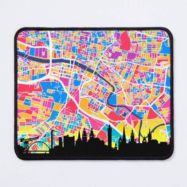 Item preview, Glasgow Skyline Map designed and sold by ArtPrints.