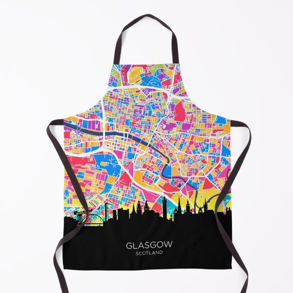 Item preview, Glasgow Skyline Map designed and sold by ArtPrints.