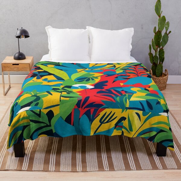 Item preview, Botanical Popscape - Unique Plants Pattern with Pop Art Twist designed and sold by Freak-Scene.