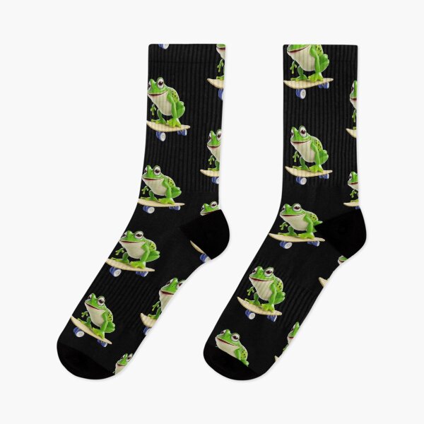 Item preview, A frog skateboarding skateboard toad grind ollie leap skate designed and sold by w1ckerman.