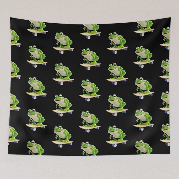 Item preview, A frog skateboarding skateboard toad grind ollie leap skate designed and sold by w1ckerman.