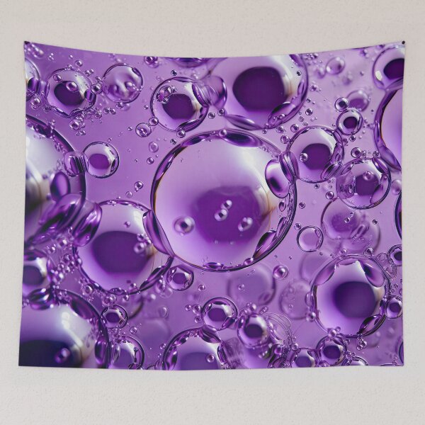 Artikelvorschau, Violettes Grafik-T-Shirt-Kleid „Eat My Bubbles“. entworfen und verkauft von Digital-Art-Co.