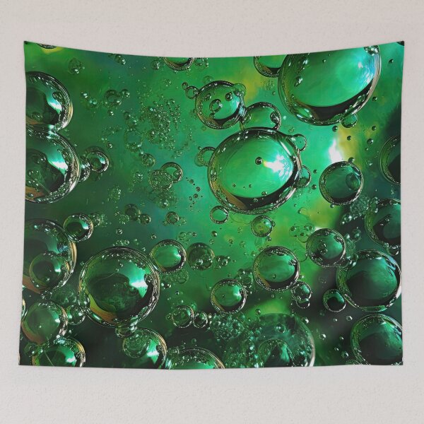 Item preview, Eat My Bubbles Emerald Green Graphic T-Shirt Dress designed and sold by Digital-Art-Co.