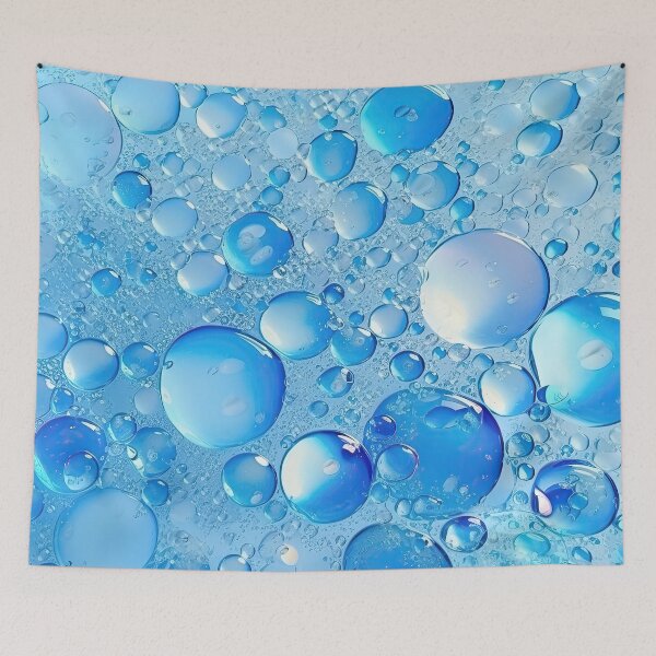 Aperçu de l'œuvre Mangez mes bulles bleu clair Robe t-shirt créée et vendue par Digital-Art-Co.