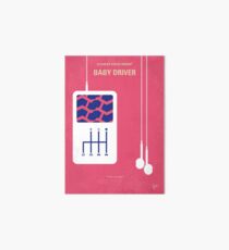 No872 My Baby Driver minimal movie poster Art Board