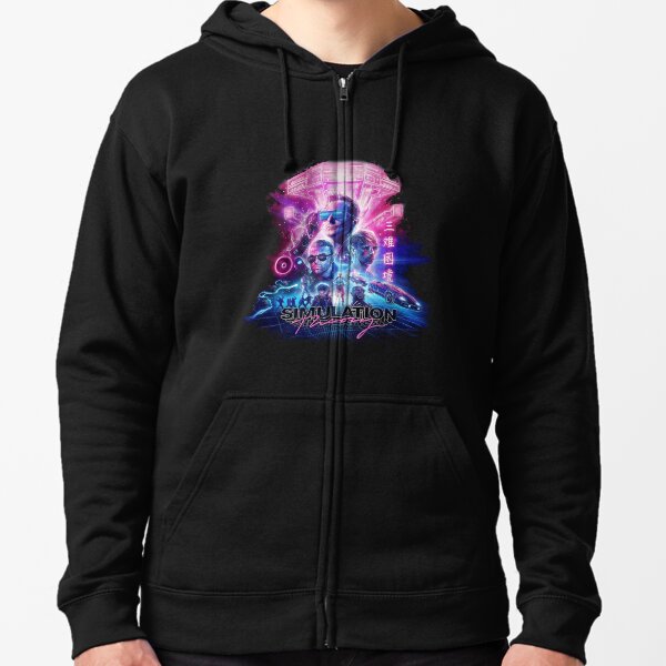 Stacked Logo Simulation Theory Kids Hoodie