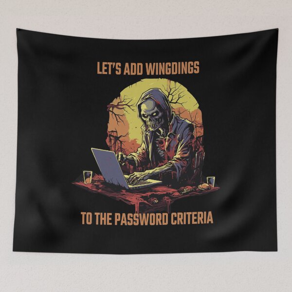Item preview, Let's Add Wingdings Zombie IT Graphic designed and sold by The-Angry-Gnome.
