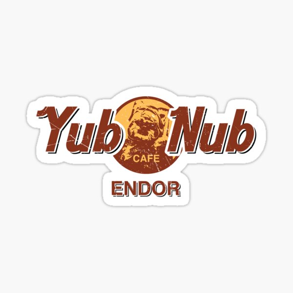 Vista previa del artículo con la obra «Yub Nub Café Endor», diseñado y vendido por RetroPandora.