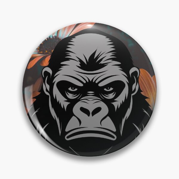 Item preview, Gorilla among the flowers designed and sold by BecAnd.