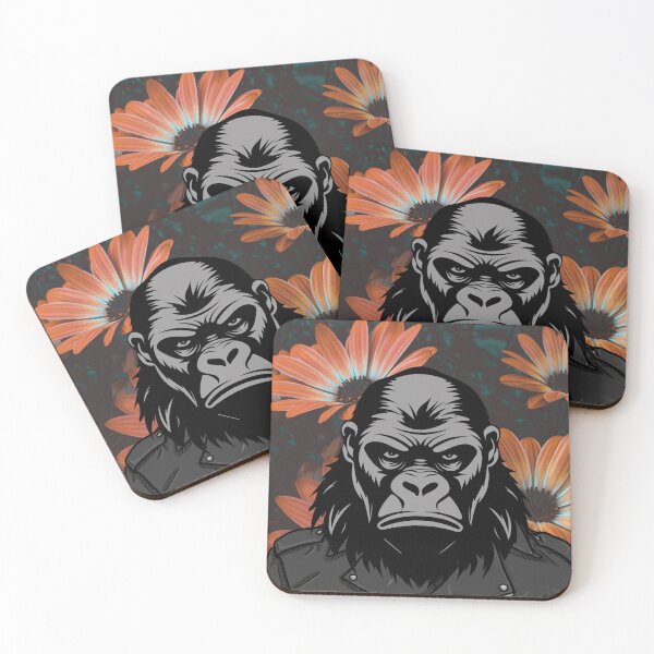 Item preview, Gorilla among the flowers designed and sold by BecAnd.
