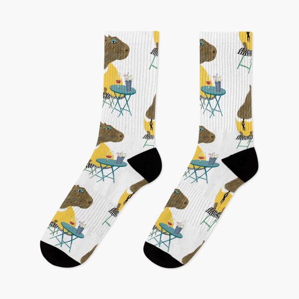 Item preview, Capybara at the cafe  designed and sold by Ekaterina Khozatskaya.