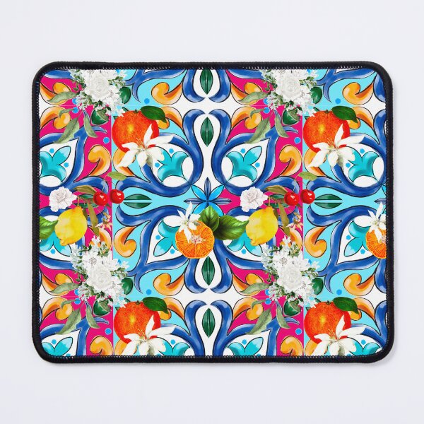 Item preview, Summer,Sicilian tiles,fruits,majolica,lemon ,Mediterranean art designed and sold by MariaMarinova.