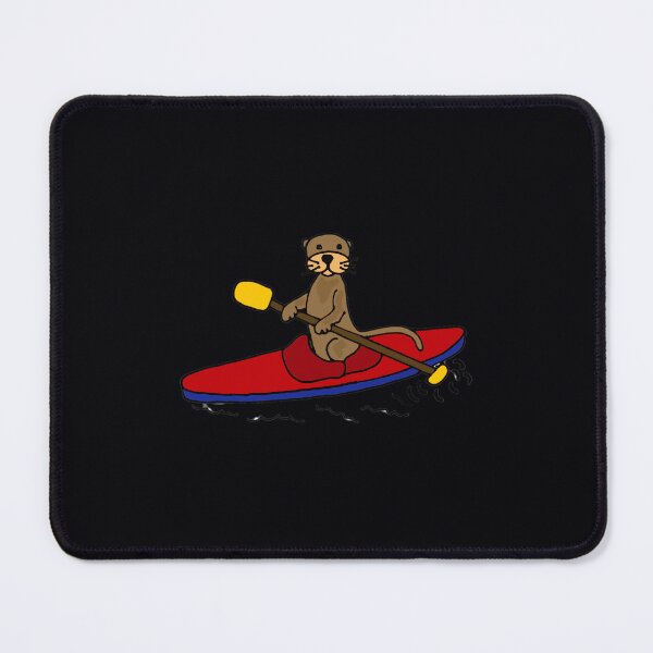 Item preview, Funny Sea Otter Kayaking Original Art designed and sold by pfzyyhau36.