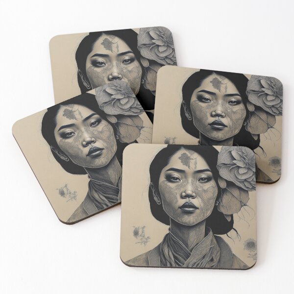 Item preview, ILUSTRACION DE MUJER JAPONESA EMPODERADA 1 designed and sold by UTOPIKA.