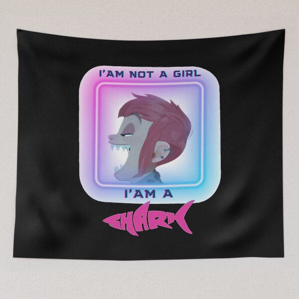 Item preview, Nimona, Im not a girl im a shark designed and sold by VincenzaRaynor.