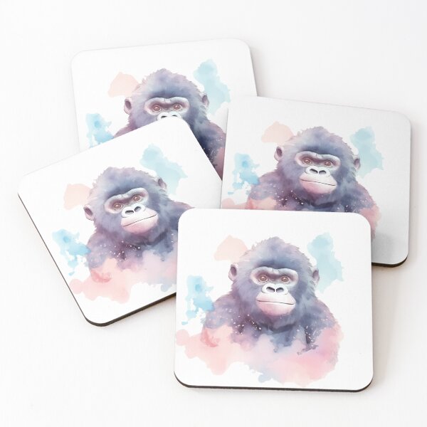 Item preview, Cute Watercolor Gorilla designed and sold by Jdelgado813.