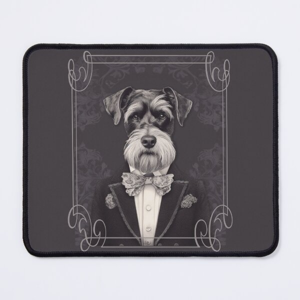 Item preview, Handsome Gentleman Schnauzer All Dressed Up designed and sold by AntiqueImages.