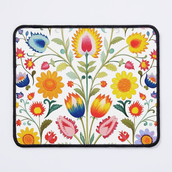 Aperçu de l'œuvre Floral ojibwé Fleurs pressées Fleurs sauvages Conception de fleurs graphiques Art populaire créée et vendue par SyncopeMars.
