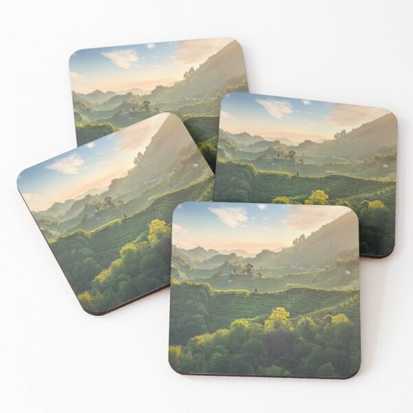 Item preview, Prosecco Hills vineyards at sunset. Veneto, Italy designed and sold by Stefano Orazzini.