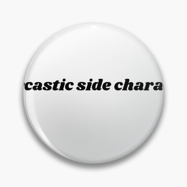 Item preview, sarcastic side character book aesthetic designed and sold by stickersxbecca.
