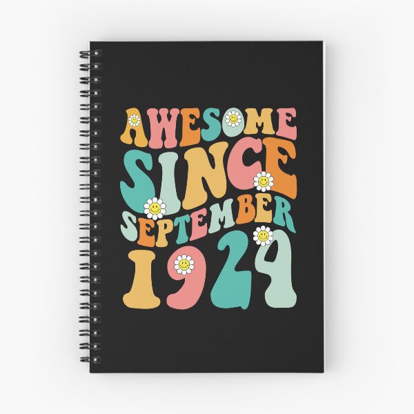 Item preview, Awesome Since September 1924 | Made In 1924 | Retro Groovy Birthday designed and sold by Christina-grich.