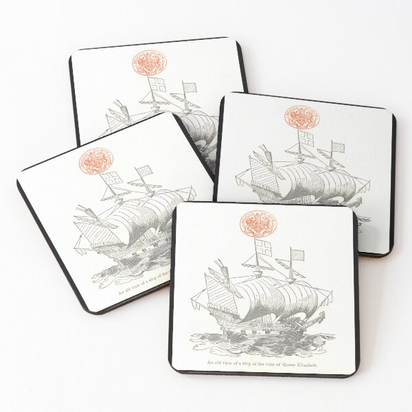 Item preview, Old English Ship designed and sold by BLRPrint.