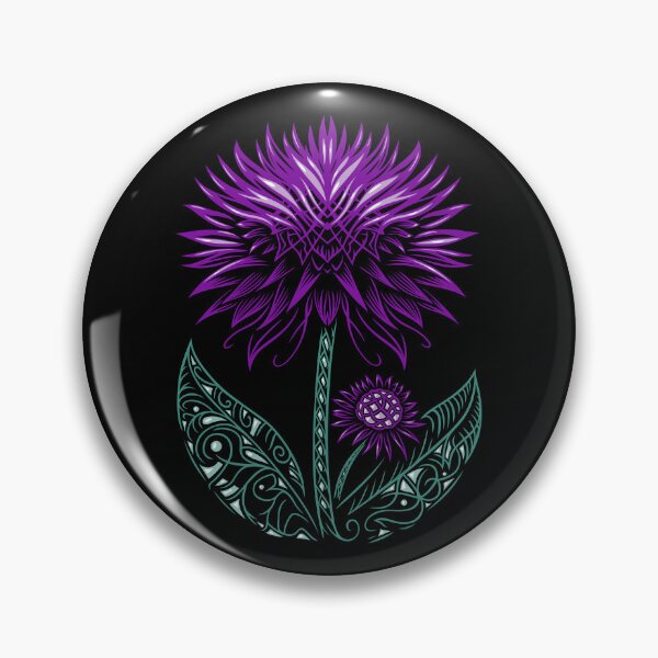 Artikelvorschau, Mariendistel – Lila Thistle Botanical Art entworfen und verkauft von Christine Krahl.