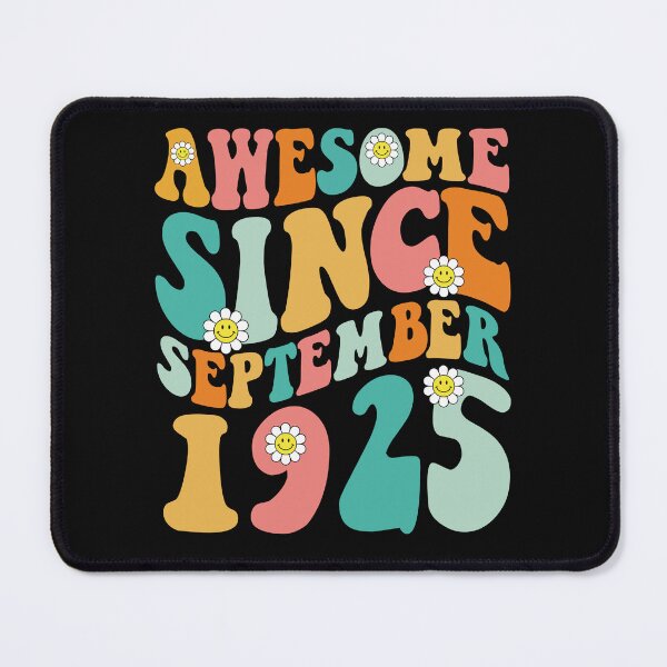 Item preview, Awesome Since September 1925 | Made In 1925 | Retro Groovy Birthday designed and sold by Christina-grich.
