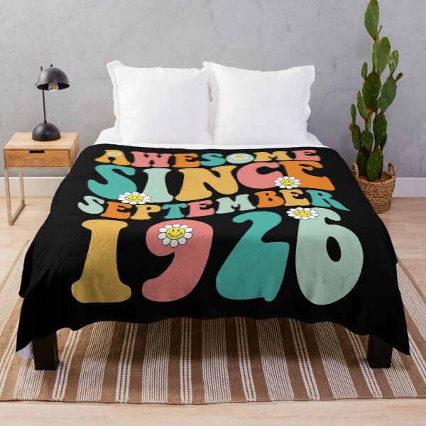 Item preview, Awesome Since September 1926 | Made In 1926 | Retro Groovy Birthday designed and sold by Christina-grich.