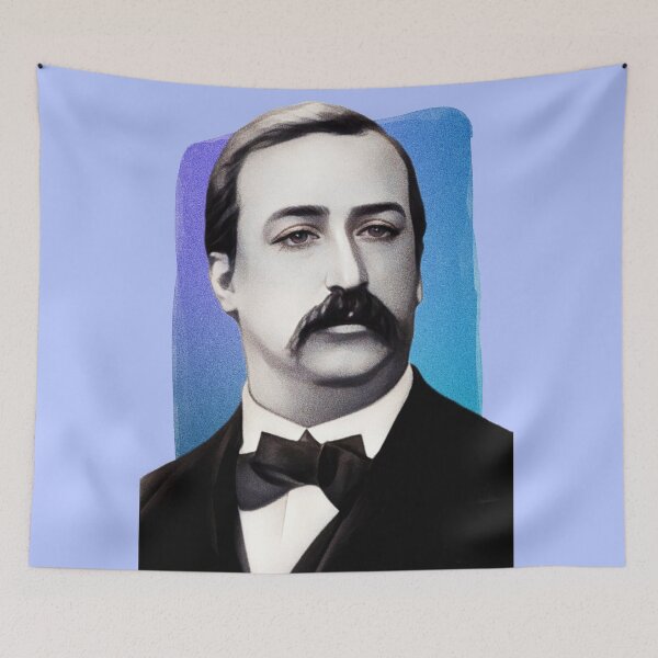 Item preview, Russian Composer Alexander Borodin - blue - illustration  designed and sold by Litstoy.
