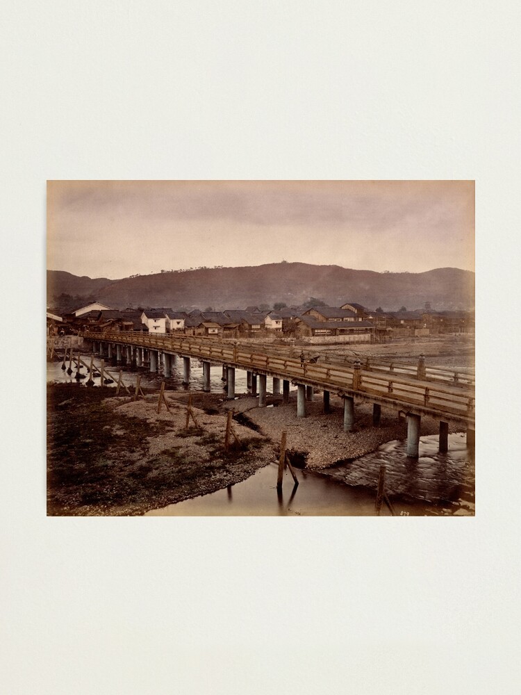 Alternate view of Samijio bridge, Kyoto, Japan Photographic Print