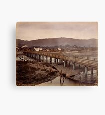 Samijio bridge, Kyoto, Japan Metal Print
