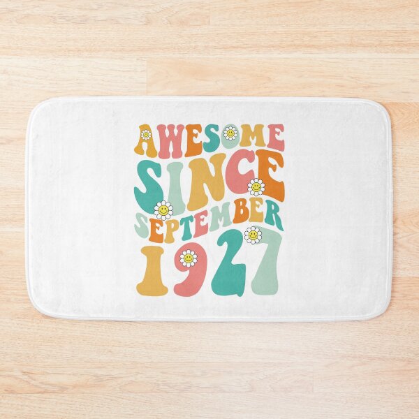 Item preview, Awesome Since September 1927 | Made In 1927 | Retro Groovy Birthday designed and sold by Christina-grich.