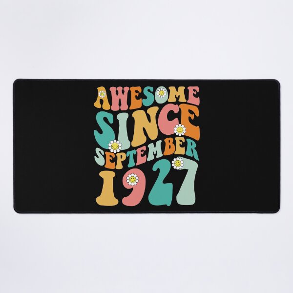 Item preview, Awesome Since September 1927 | Made In 1927 | Retro Groovy Birthday designed and sold by Christina-grich.