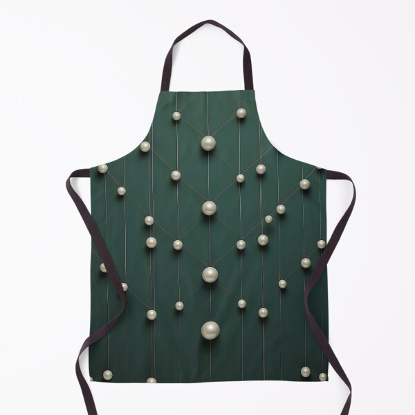 Item preview, Chic pearls, green background designed and sold by TogetherDshop.
