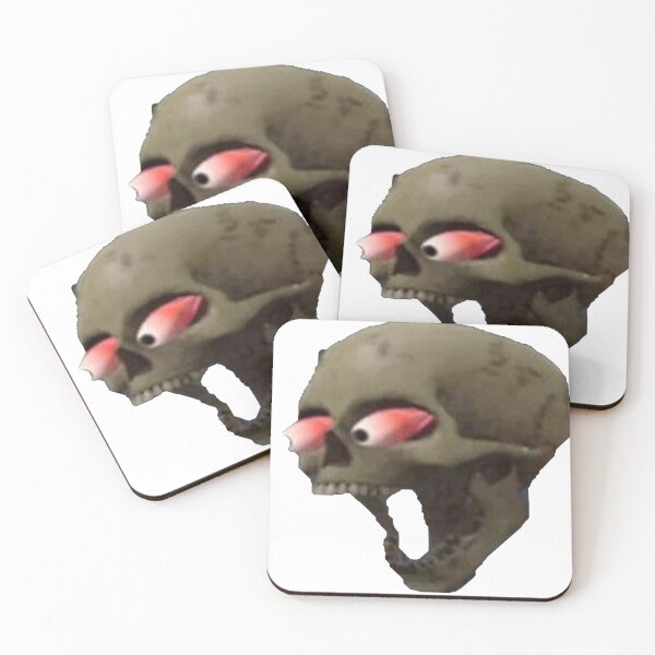 Item preview, realistic skull emoji designed and sold by goon-street.