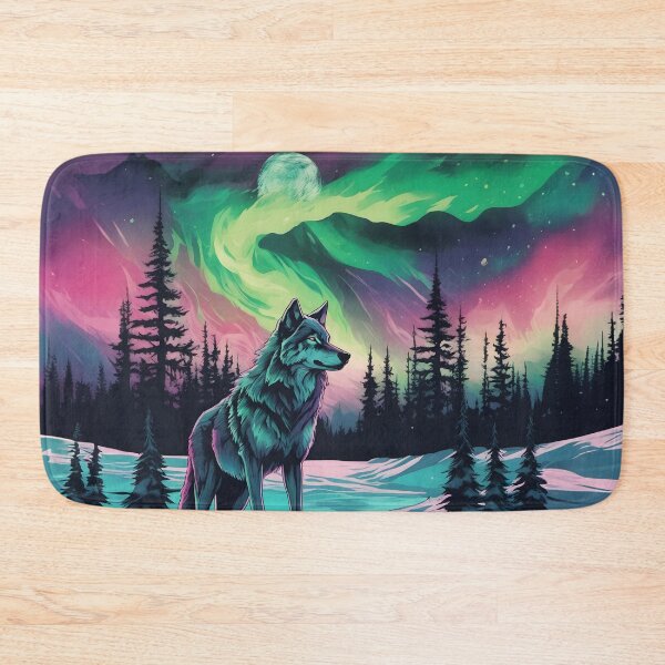 Item preview, Wolf During Northern Lights designed and sold by Design-Illusi0n.