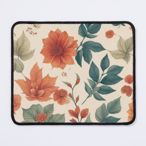 Item preview, #8 "Nature-Inspired Design: Harmonious Patterns of Leaves, Flowers, and Waves for Soothing Aesthetics" designed and sold by CyberCollective.