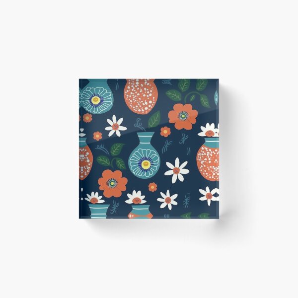 Item preview, Simple floral pattern designed and sold by AniaPatterns.