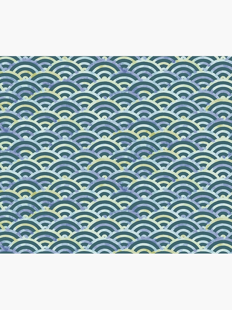 Discover Seigaiha Wave [deep sea blue] | Tapestry