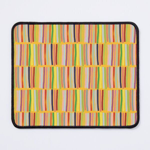 Item preview, Bright Stripped Geometric Pattern On Yellow Background designed and sold by Julia Sol.