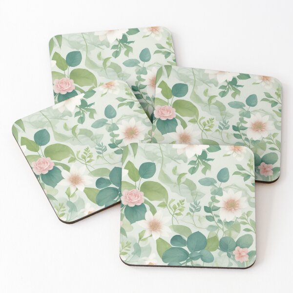 Item preview, #12 "Nature-Inspired Design: Harmonious Patterns of Leaves, Flowers, and Waves for Soothing Aesthetics" designed and sold by CyberCollective.