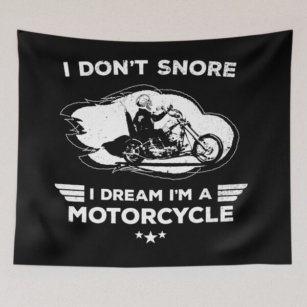 Item preview, I Don't Snore I Dream I'm A Motorcycle Funny Quote designed and sold by udesignstudio.